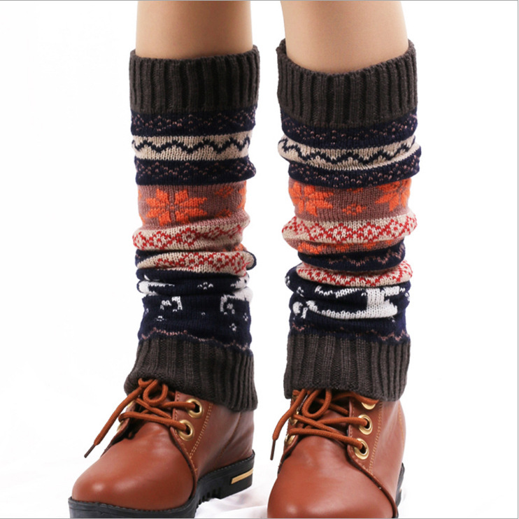 Thermal Sock Wool - 新しいウールサーマルソックス韓国版秋と冬のアクリルレッグソックスクリスマスソックスクリスマスフットウォーマー