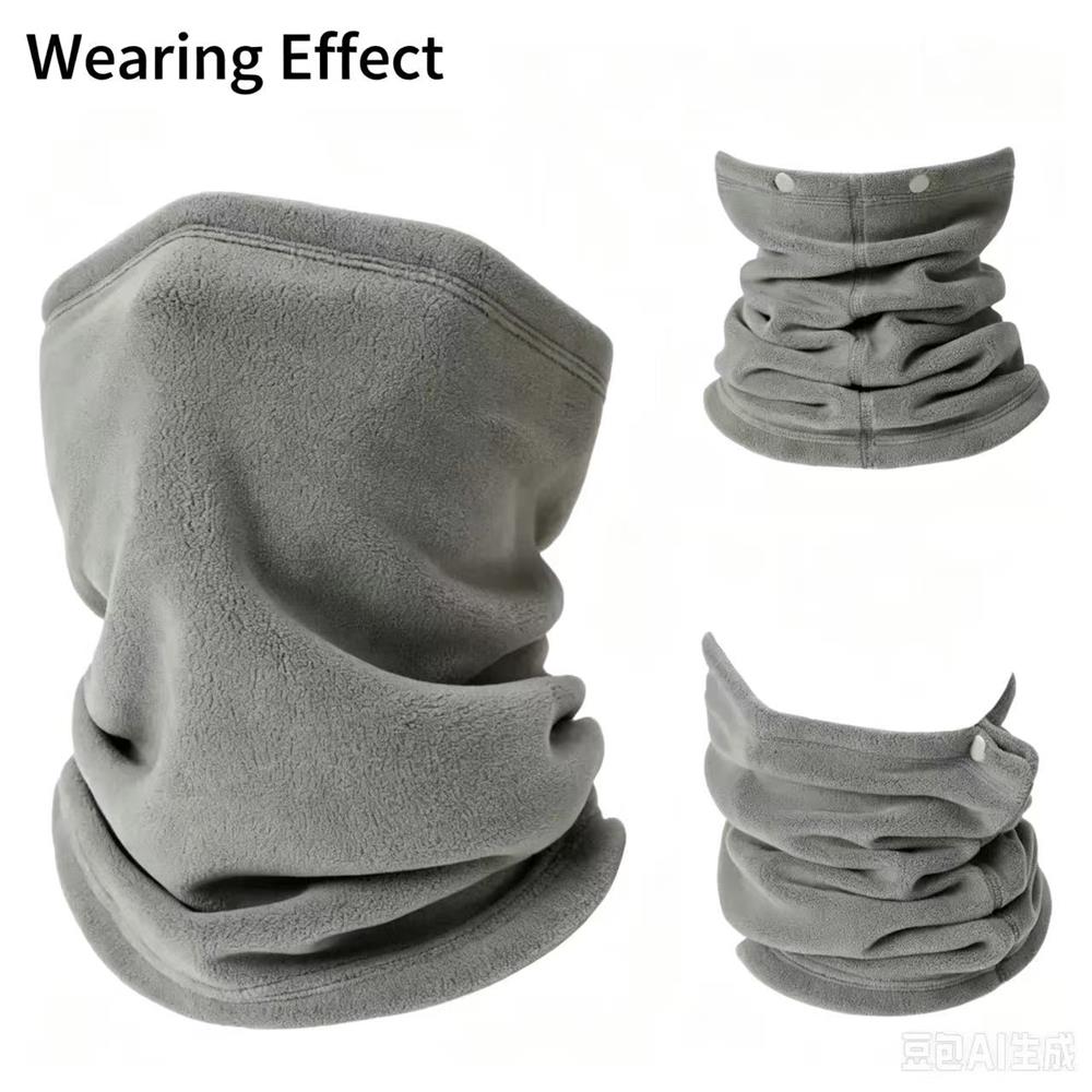 Neck Gaiter Fleece - フリース防風ネックゲイター、サーマルハーフフェイスカバーマスク、アウトドアサイクリングスキーランニングウォームネックウォーマー多機能ヘッドウェア
