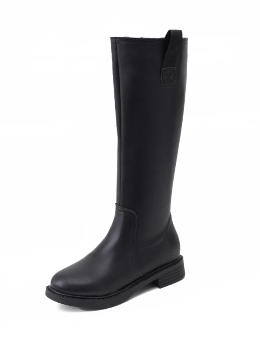 Waterproof Winter Boot - 秋冬用裏起毛ブラックレディースニーハイシューズ防水ニューロック快適でエレガントなホットウィメンズロングブーツ