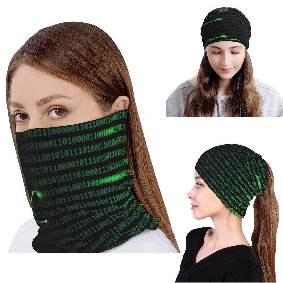 バイナリコード入りスローブランケットと軽量フリースバンダナネ - Knit Beanie Hat Warm のレビューと価格