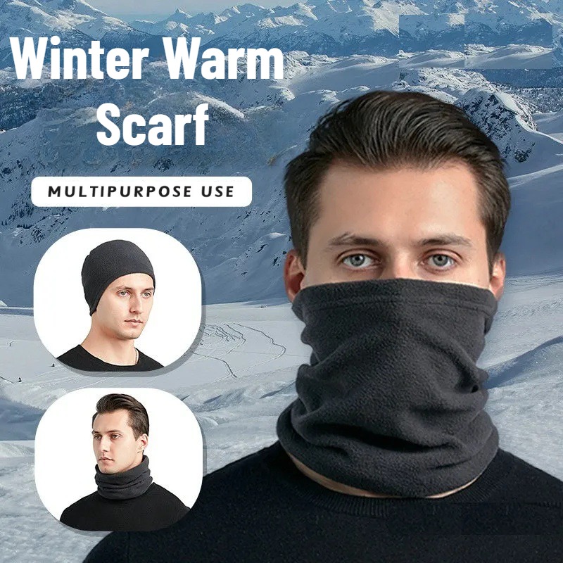 冬用フェイスカバーネックゲイター暖かい防風ポーラーフリースス - Neck Gaiter Fleece のレビューと価格