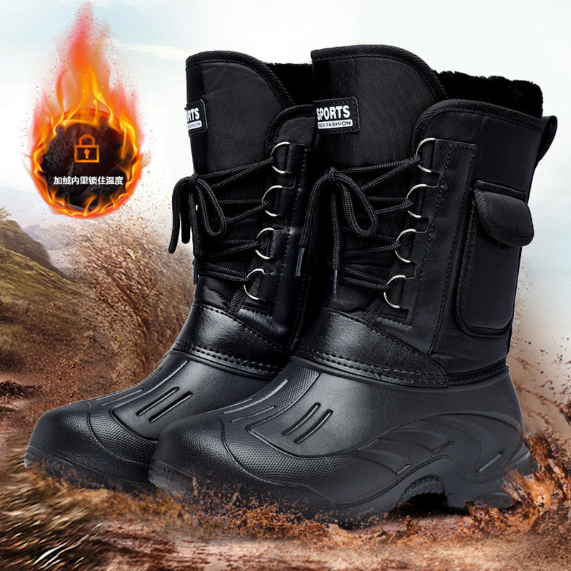 釣りや狩猟用の滑り止めスノーブーツ,防水アウトドアシューズ, - Waterproof Winter Boot のレビューと価格