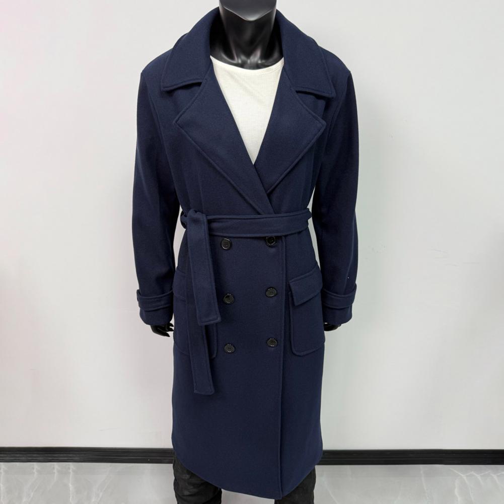 長袖コート レディースコート レディースダブルブレストトレン - Wool Coat Peacoat のレビューと価格