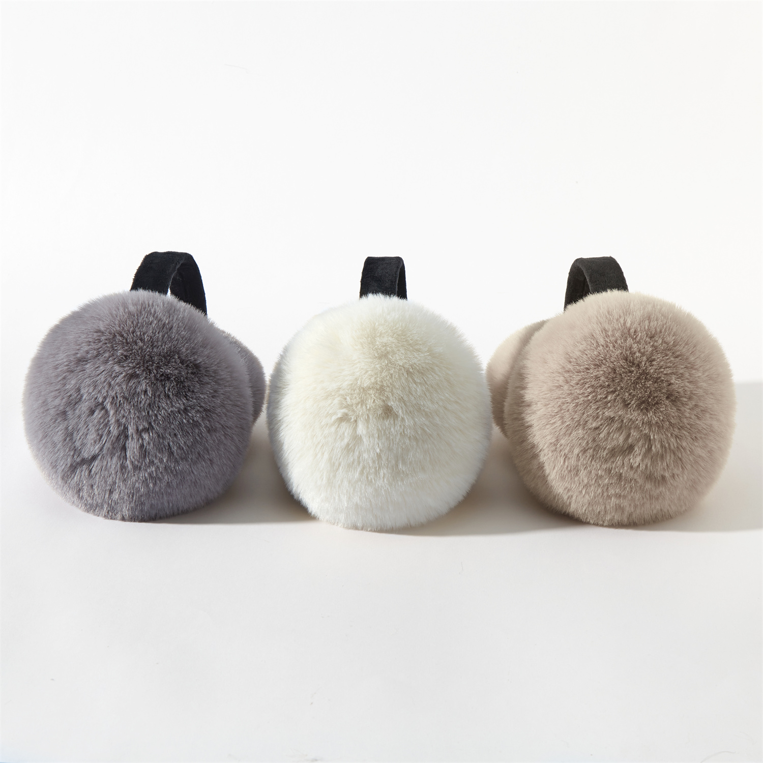 2025年新色ブロックイヤーマフファッション上品フェイクラビ - Earmuffs Foldable のレビューと価格