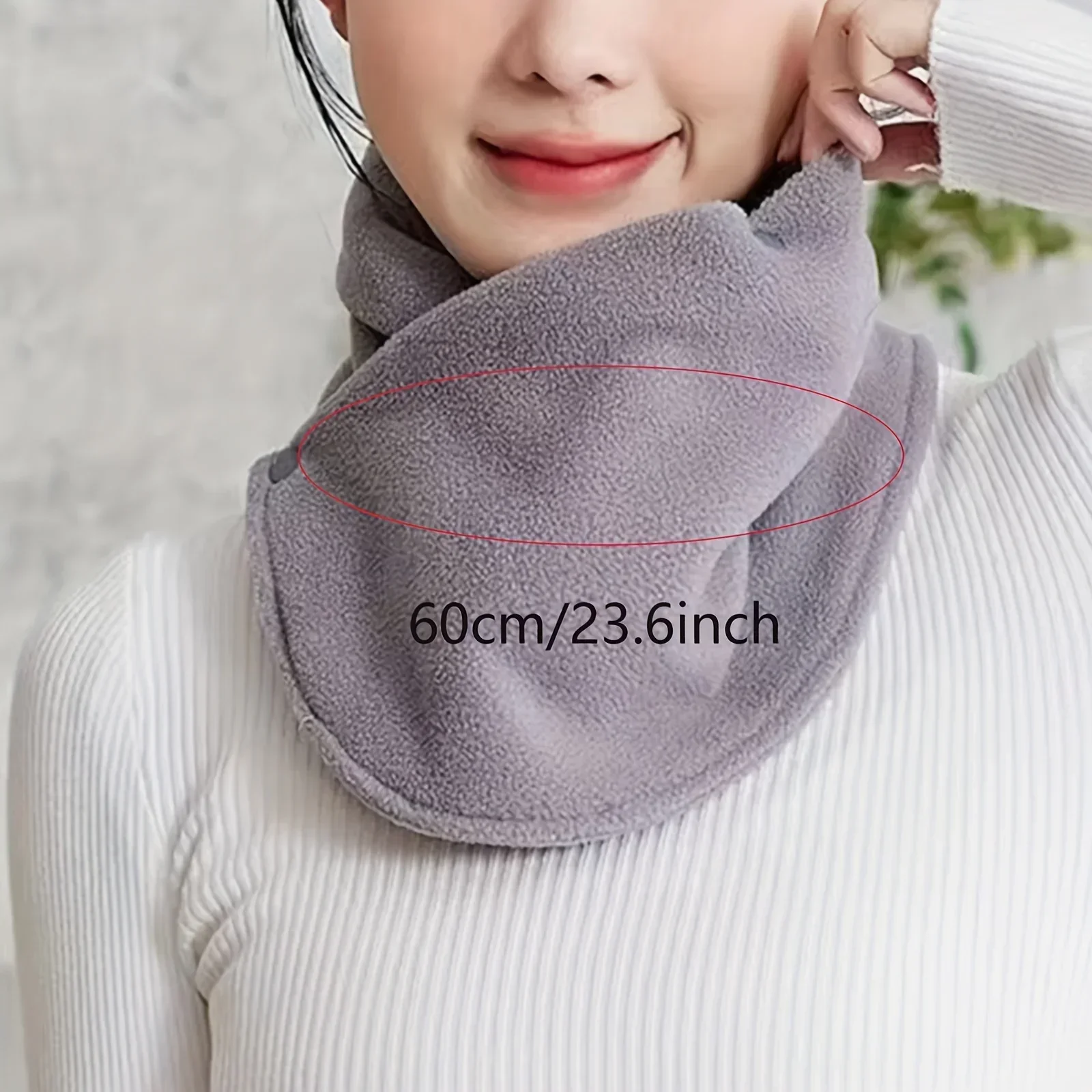 レディース用ニューラムフリーススカーフ、冬用暖かいフェイクカ - Neck Gaiter Fleece のレビューと価格