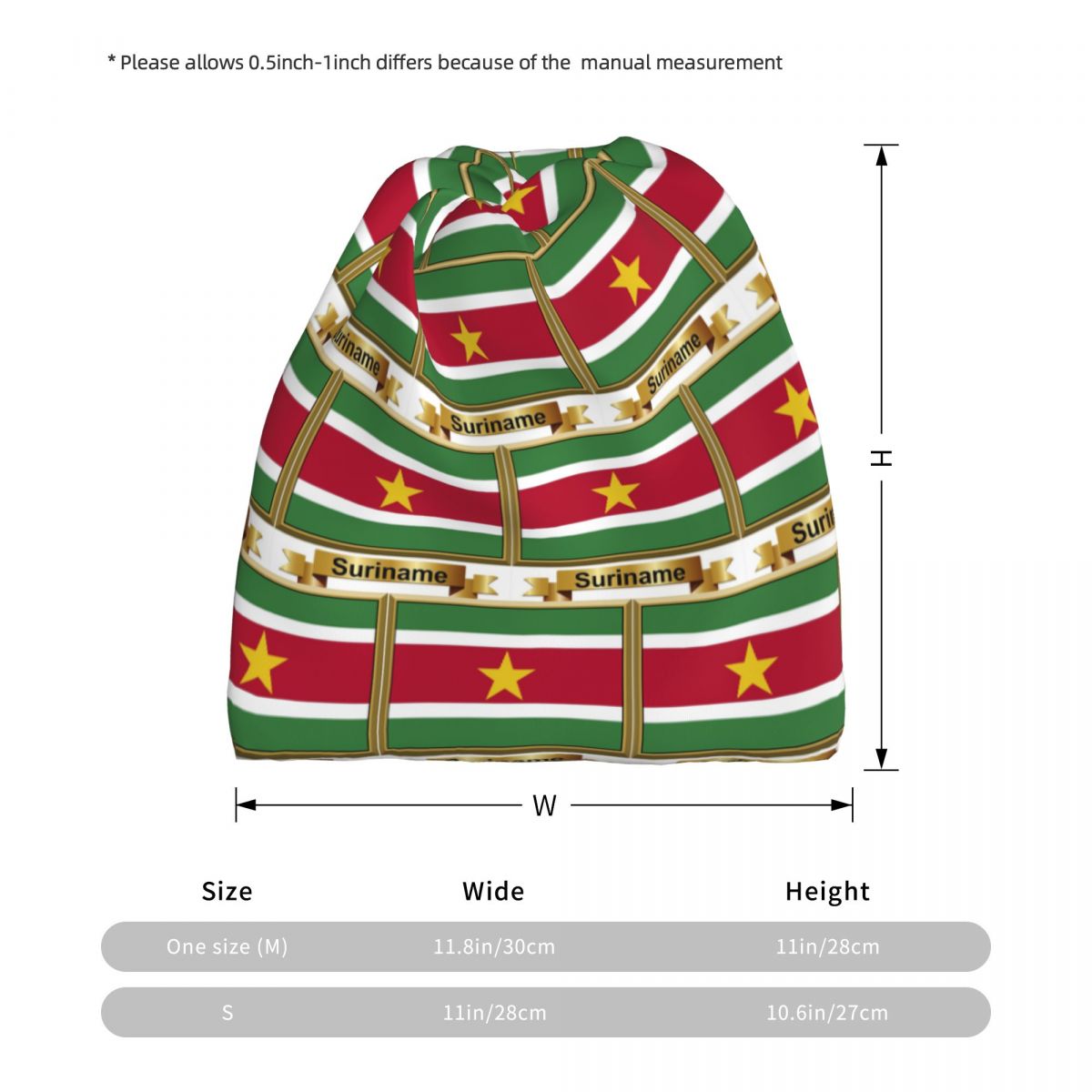 スリナム国旗製品 (N) バンダナ ネックカバー マジック  - Knit Beanie Hat Warm のレビューと価格