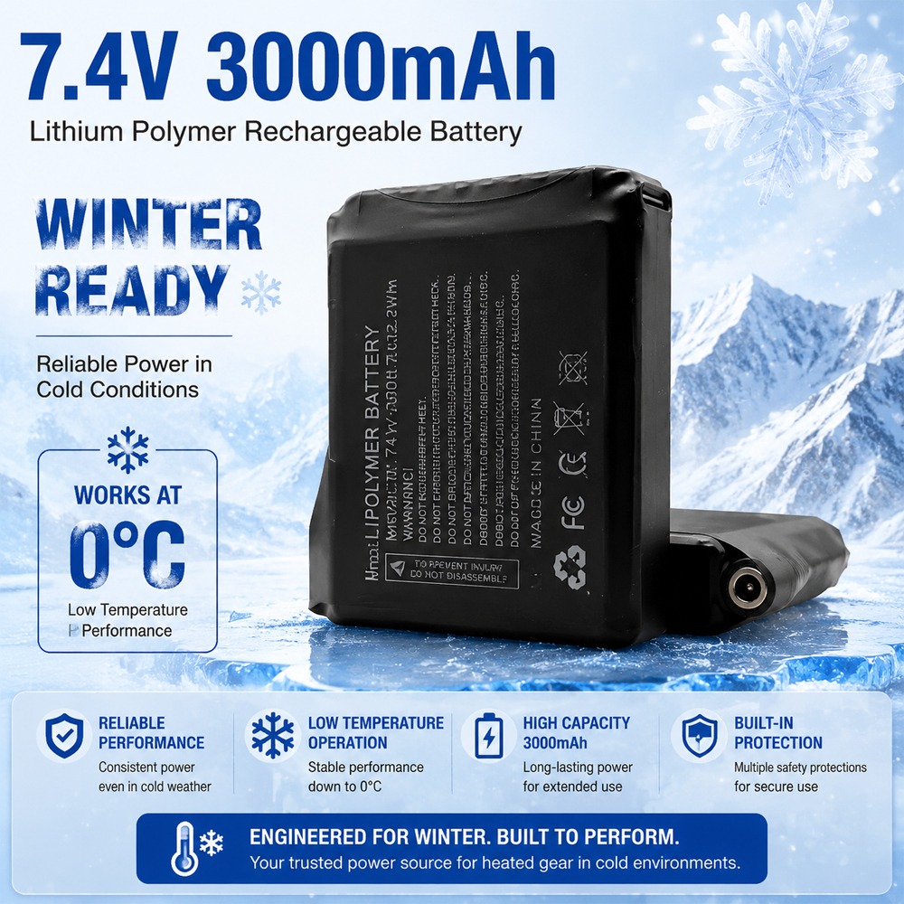 7.4V 3000mah 加熱手袋バッテリーリチウム電池加熱 - Heated Vest Battery のレビューと価格