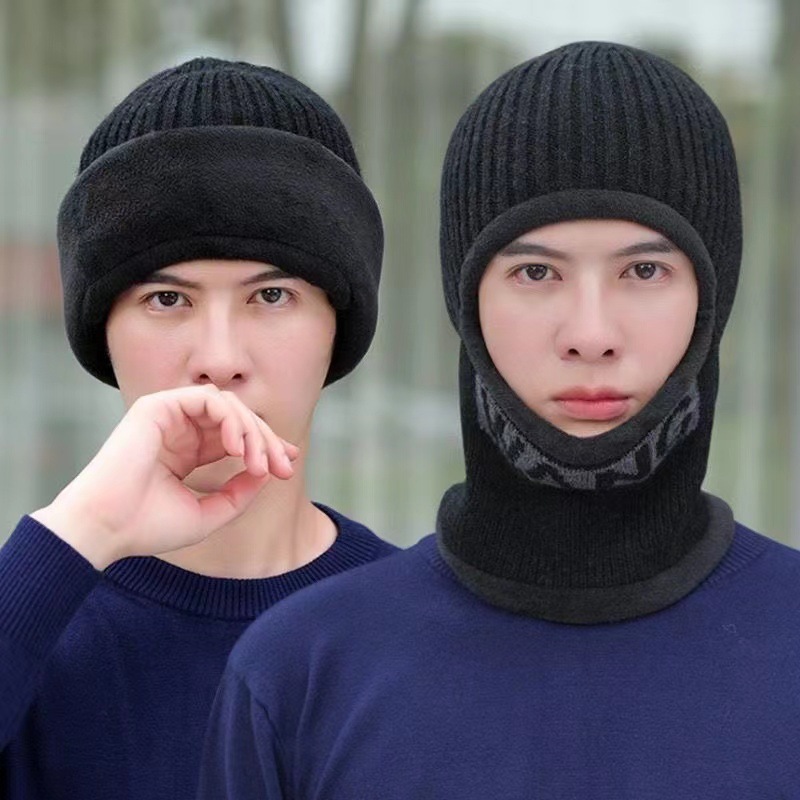 ファッションクール男性秋冬暖かい厚いビーニー帽子キャップ男性 - Knit Beanie Hat Warm のレビューと価格