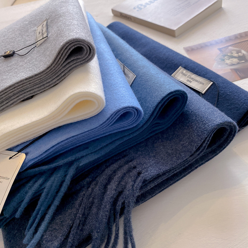 2024 冬のウールスカーフ女性のためのロング暖かいカシミヤ - Shawl Wrap Winter のレビューと価格