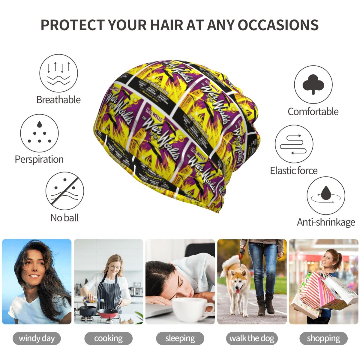 ワールド・オブ・ザ・ワールズ バンダナ ネックカバー マスク - Knit Beanie Hat Warm のレビューと価格